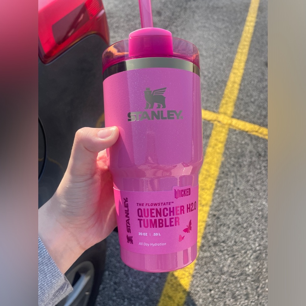 Stanley Wicked Pink Glinda Quencher 20oz tumbler